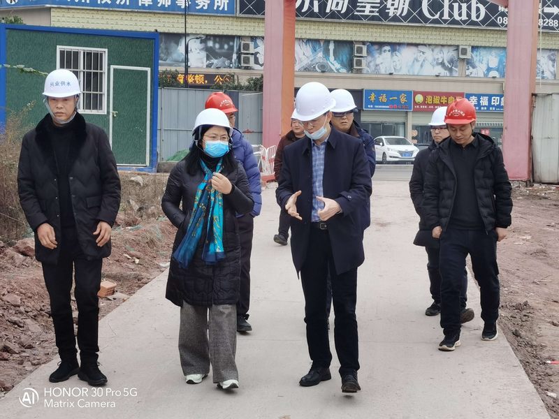 省水发集团副总经理隆文非一行到井研县城供水管网改扩建工程（一期）项目调研
