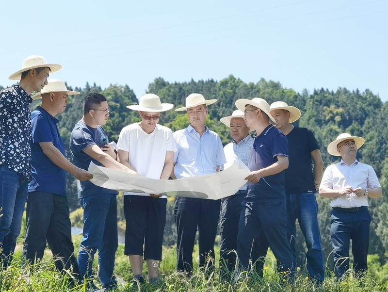 袁斌带队实地调研亭子口灌区一期I标工程