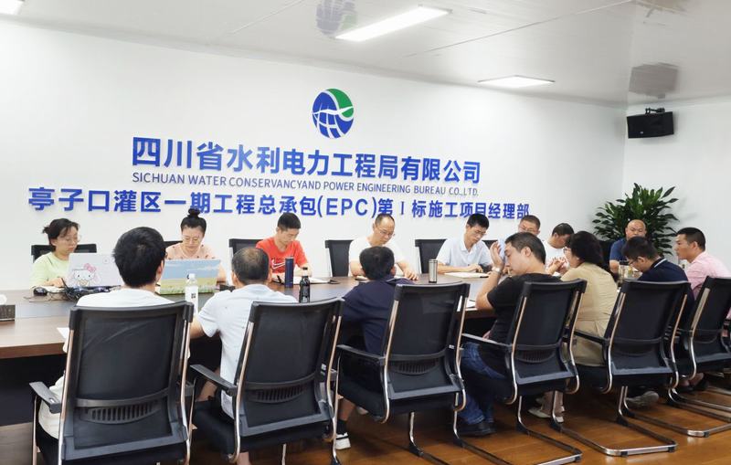 汪辉德一行到亭子口项目调研指导工作