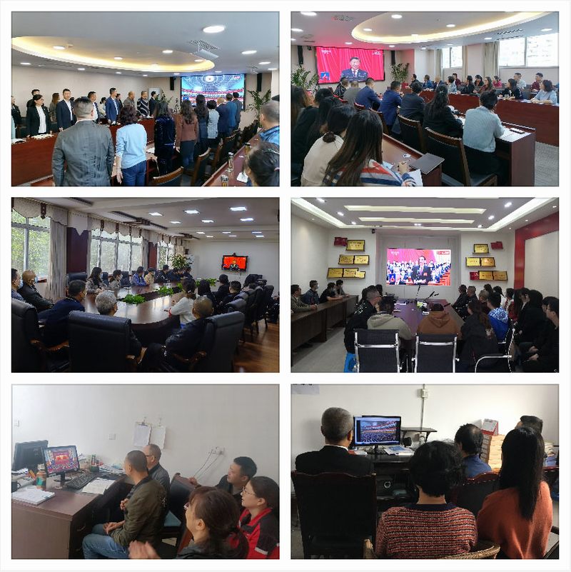 公司组织干部职工收看中国共产党第二十次全国代表大会开幕会