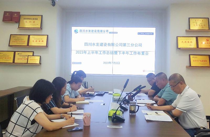 凝心聚力 蓄势前行——三分公司组织召开上半年工作总结暨下半年工作布置(视频)会