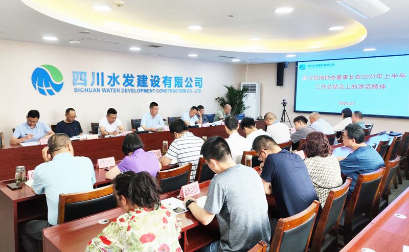 公司召开学习贯彻集团钟杰董事长在上半年工作总结会上讲话精神专题会议