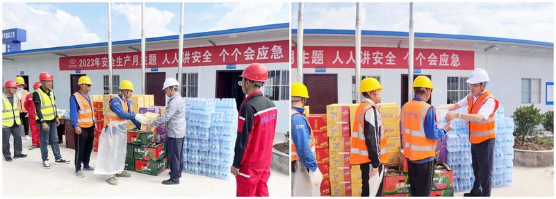 东电集团国际合作有限公司国内业务部副总经理胡斌一行到陇西项目开展“夏送清凉”慰问暨安全监督检查活动