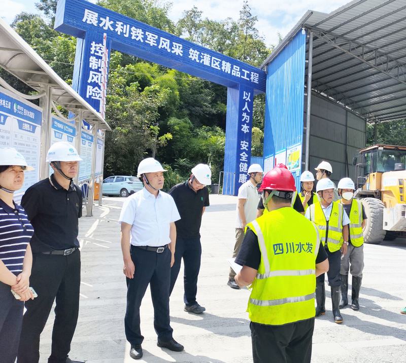 唐克飞到向家坝灌区北总干渠一期二步工程第Ⅳ标段项目开展安全检查